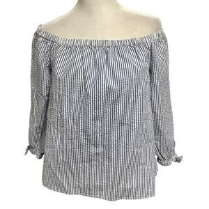 Vineyard Vines Blue and White Striped Blouse